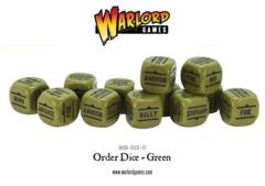 Bolt Action Order Dice - Green (12)